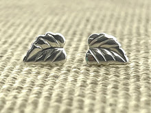 Sterling Silver Leaf Studs, Sku#1152-5