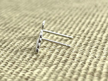 Sterling Silver Leaf Studs, Sku#1152-5