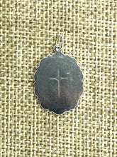 Sterling Silver Oval Cross Pendant, Sku#2644C