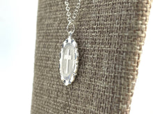 Sterling Silver Oval Cross Pendant, Sku#2644C