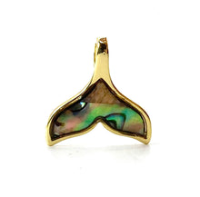 Whale tale abalone mother of pearl charm, SKU# M740-2