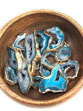 Blue Geodes W/Gold Plating Sku#Q03-3
