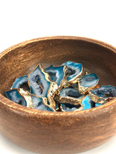 Blue Geodes W/Gold Plating Sku#Q03-3