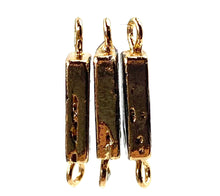 Rectangle double ring abalone mother of pearl charm, SKU# M767