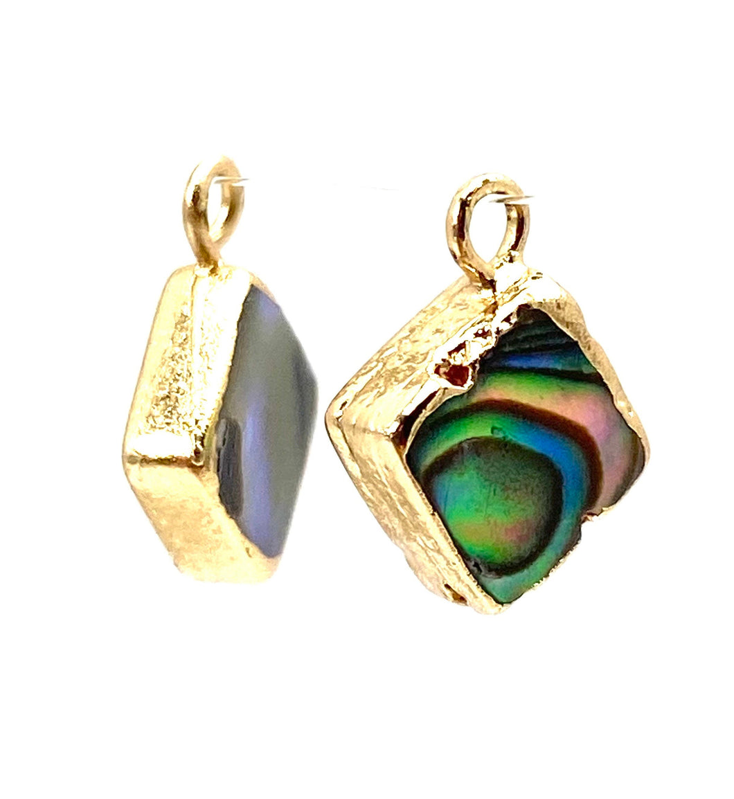 Diamond abalone mother of pearl charm, SKU# M751