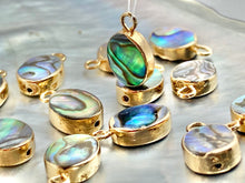 Oval abalone mother of pearl charm, SKU# M748