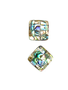 Square Abalone Mother of Pearl Charm SKU:M774