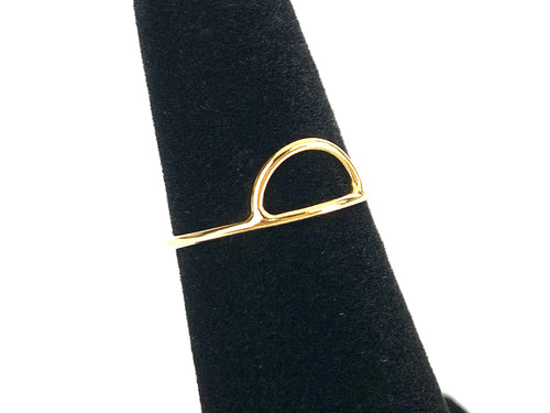 14K Gold Fill 5mm Single Arch Ring