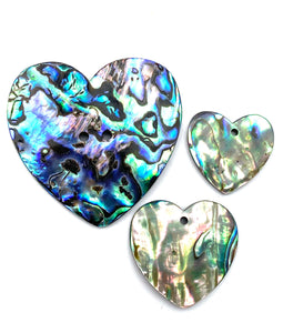 Heart abalone mother of pearl
