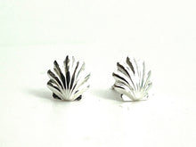 Sterling Silver Seashell Studs, Sku#785-5