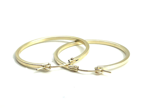 14KGF Hoops, Sku#070 SQ C 4 GF PP
