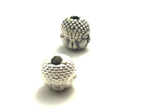 Silver Buddha Head Beads Sku#M732