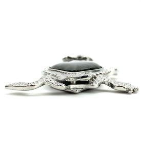 Sterling silver lizard abalone mother of pearl pendant, SKU# M928