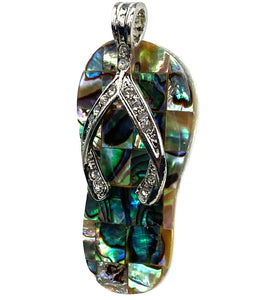 Slipper abalone mother of pearl pendant, SKU#M920