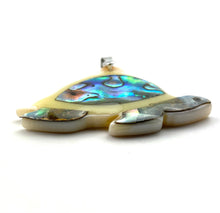 Turtle abalone mother of pearl pendant, SKU#M923