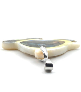 Turtle abalone mother of pearl pendant, SKU#M923