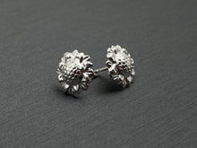 Sunflower sterling silver earring studs, SKU# 1796-5