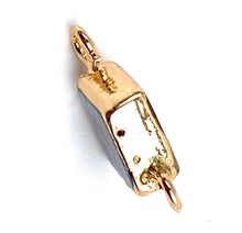 Diamond shape abalone mother of pearl charm, Sku#M749