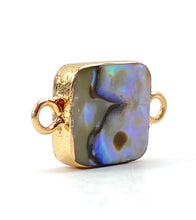 Square abalone mother of pearl charm, SKU# M772