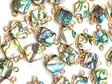 Square abalone mother of pearl charm, SKU# M772