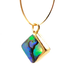 Diamond abalone mother of pearl charm, SKU# M751