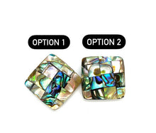 Square Abalone Mother of Pearl Charm SKU:M774