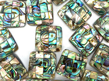 Square Abalone Mother of Pearl Charm SKU:M774