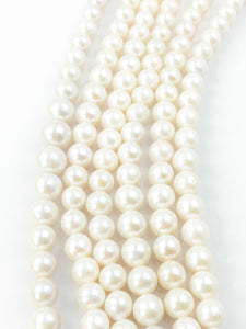 Stunning white Edison pearl strand, SKU# 11185