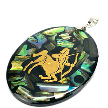 Zodiac Abalone Mother of Pearl Pendants SKU:M866