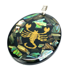 Zodiac Abalone Mother of Pearl Pendants SKU:M866