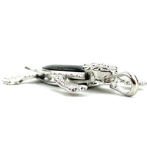 Sterling silver lizard abalone mother of pearl pendant, SKU# M928