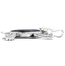 Sterling silver lizard abalone mother of pearl pendant, SKU# M928