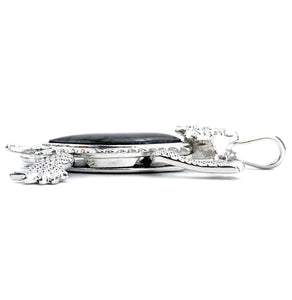 Sterling silver lizard abalone mother of pearl pendant, SKU# M928