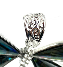Sterling silver dragon fly abalone mother of pearl pendant, SKU#M935