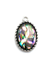 Oval abalone mother of pearl charm, SKU# M1037