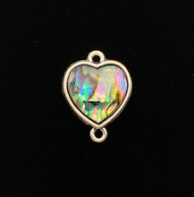 Heart abalone mother of pearl charm, SKU#M1036