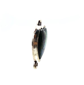 Heart abalone mother of pearl charm, SKU#M1036