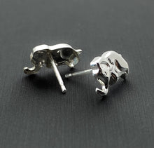 Sterling silver elephant earring studs, SKU# 2021-5