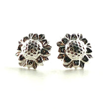 Sunflower sterling silver earring studs, SKU# 1796-5