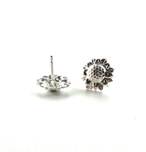 Sunflower sterling silver earring studs, SKU# 1796-5