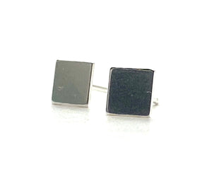 Sterling silver diamond shape earring stud, SKU# 7.020-5