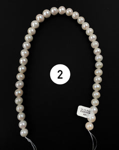 Stunning white Edison pearl strand, SKU# 11185
