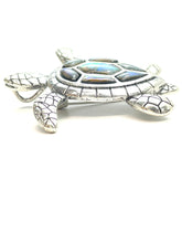 Abalone Mother of Pearl turtle pin