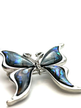 Abalone Mother of Pearl butterflies pin