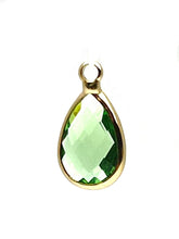 Teardrop Crystal Charm, Sku#1075-2