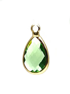 Teardrop Crystal Charm, Sku#1075-2