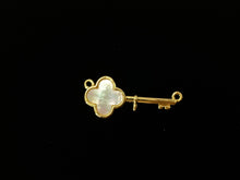 Gold Plated Mother of Pearl Key Charm