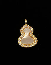 Stunning 14KGF mother of pearl abalone charm, SKU#M1060