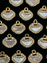 14KGF abalone mother of pearl charm, SKU# M1058