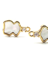 14KGF abalone mother of pearl charm, SKU# M1043